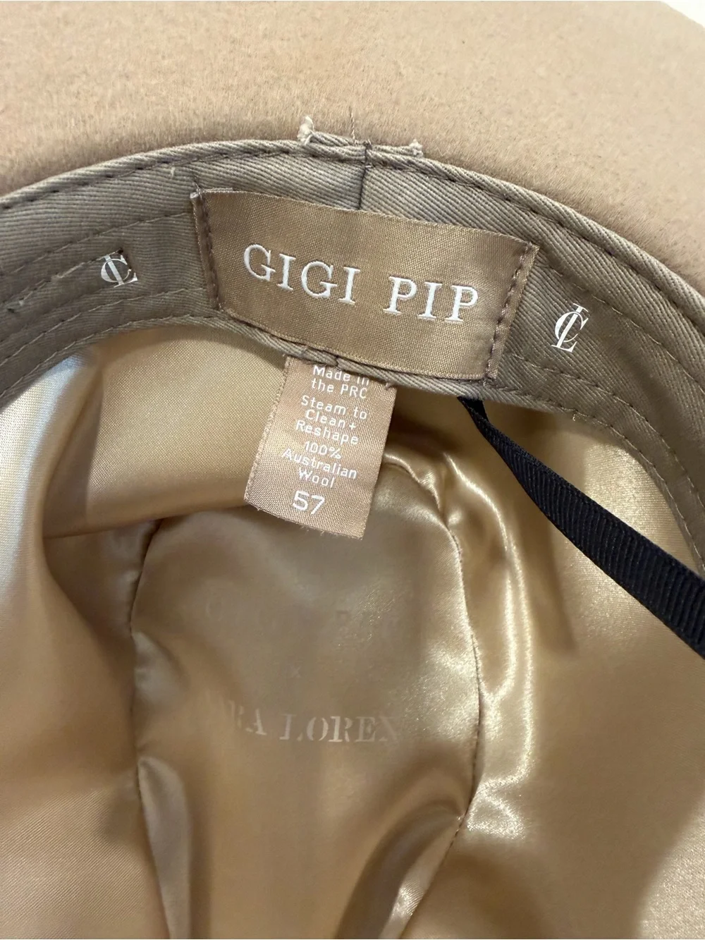 Gigi Pip Wide-Brim Wool Hat
